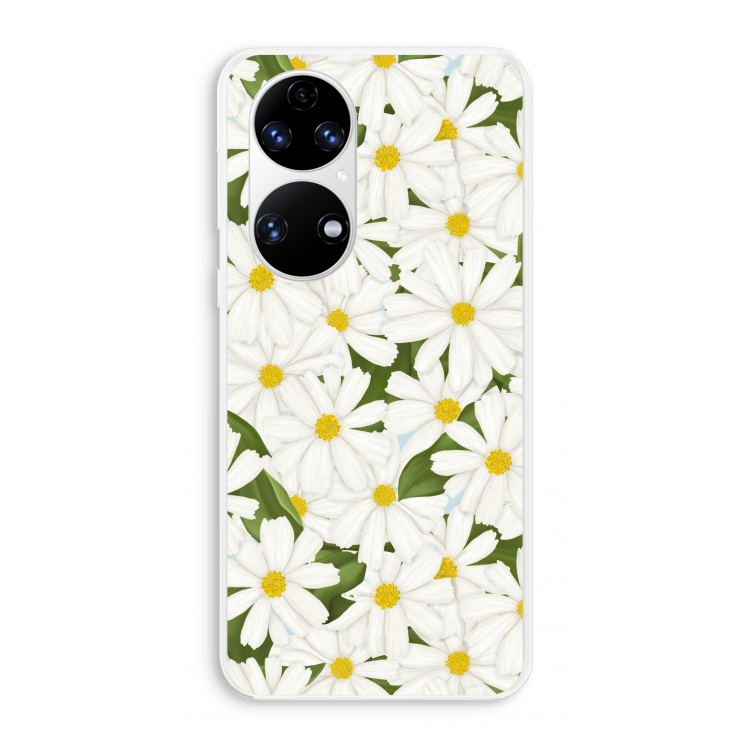 Summer Daisies: Huawei P50 Transparant Hoesje