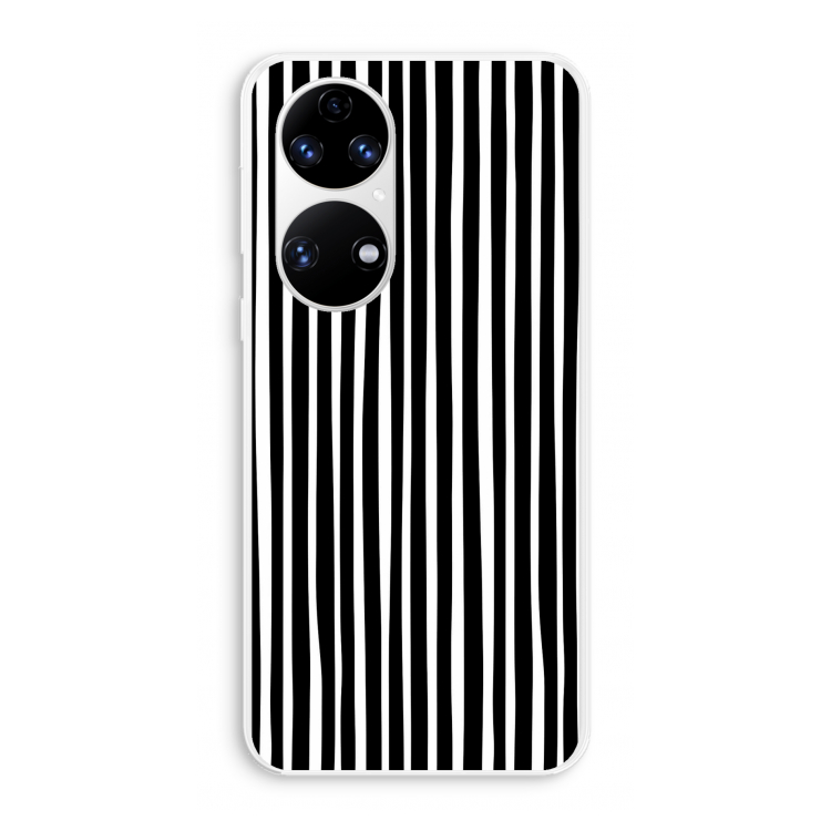 Stripes: Huawei P50 Transparant Hoesje