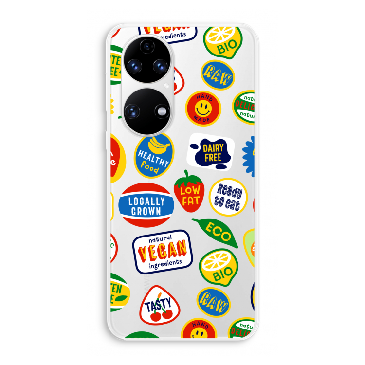 Fruitsticker: Huawei P50 Transparant Hoesje