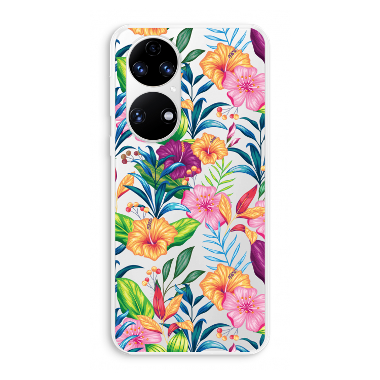Tropisch 2: Huawei P50 Transparant Hoesje