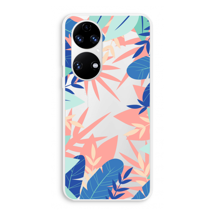 Tropisch: Huawei P50 Transparant Hoesje