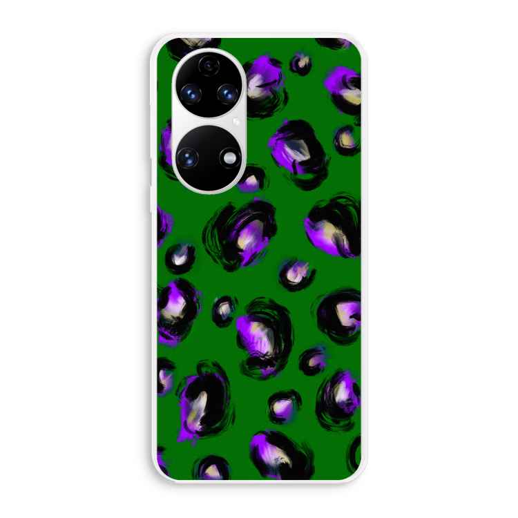 Green Cheetah: Huawei P50 Transparant Hoesje