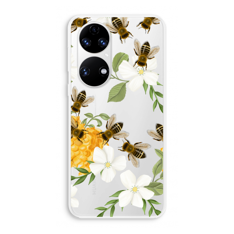 No flowers without bees: Huawei P50 Transparant Hoesje