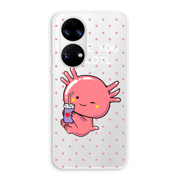 Love You A Lotl: Huawei P50 Transparant Hoesje
