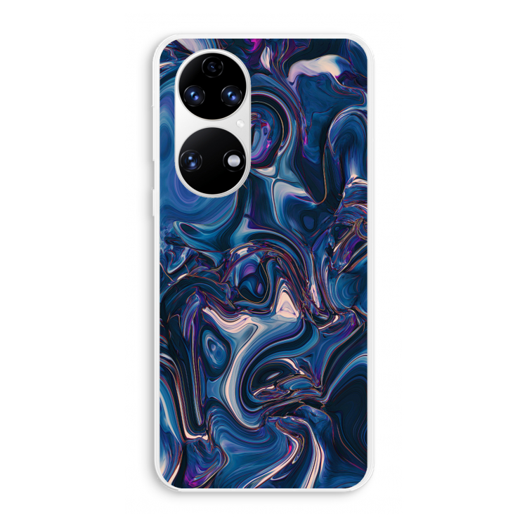 Mirrored Mirage: Huawei P50 Transparant Hoesje