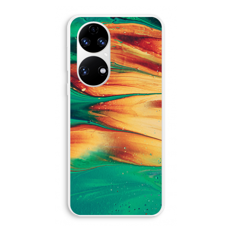 Green Inferno: Huawei P50 Transparant Hoesje