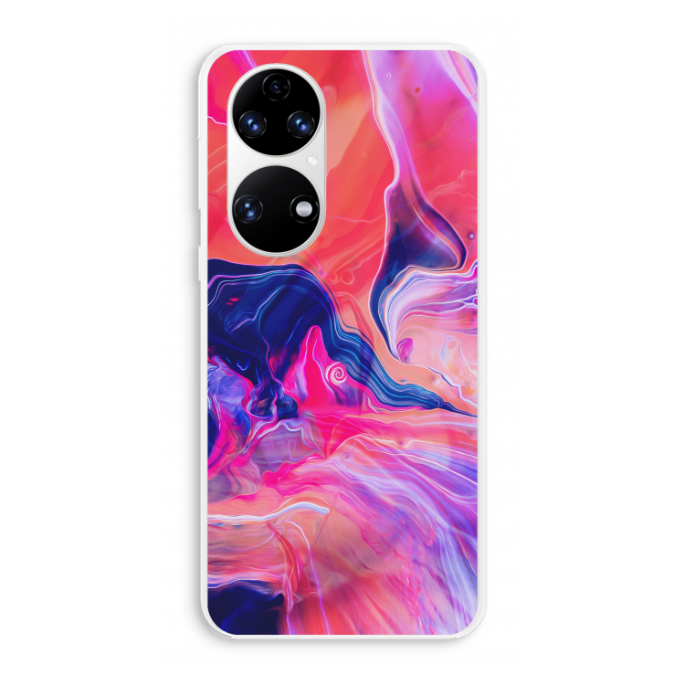 Earth And Ocean: Huawei P50 Transparant Hoesje