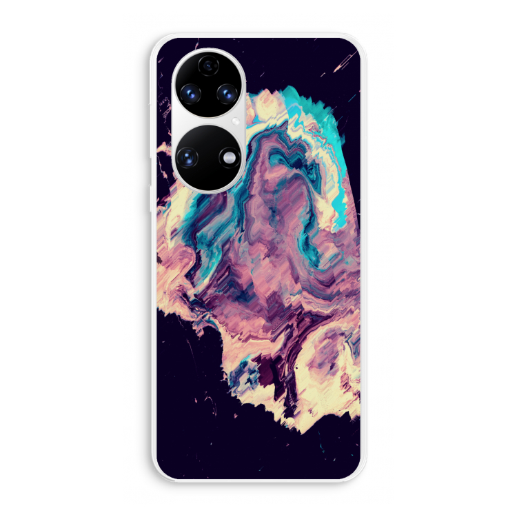 Cosmic Silence: Huawei P50 Transparant Hoesje
