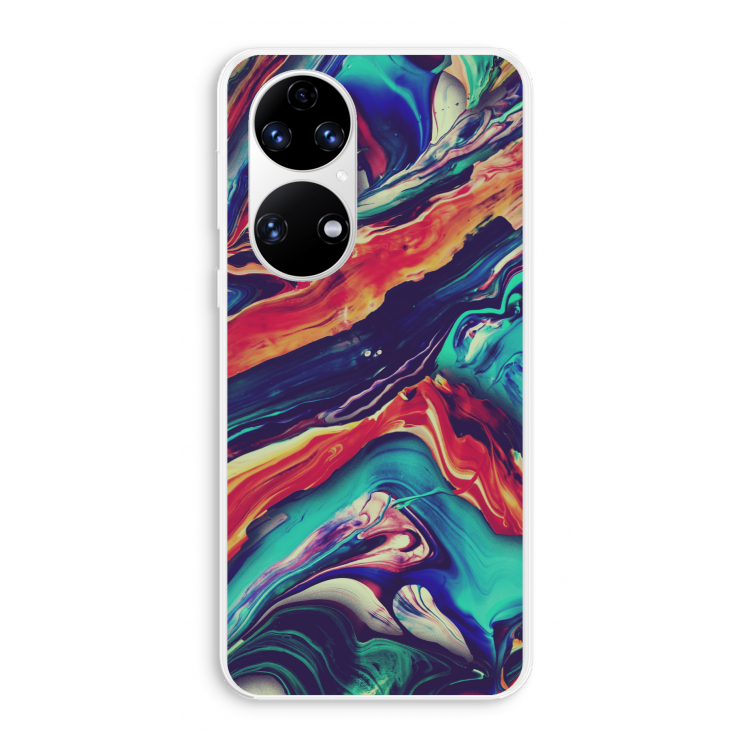 Chameleon Sun: Huawei P50 Transparant Hoesje