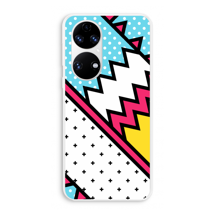 Pop Art #2: Huawei P50 Transparant Hoesje