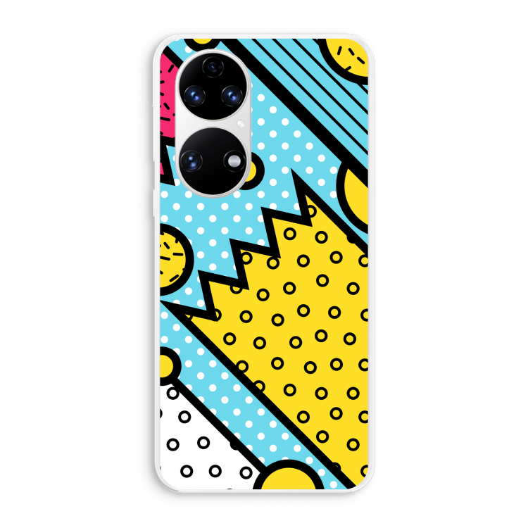 Pop Art #1: Huawei P50 Transparant Hoesje