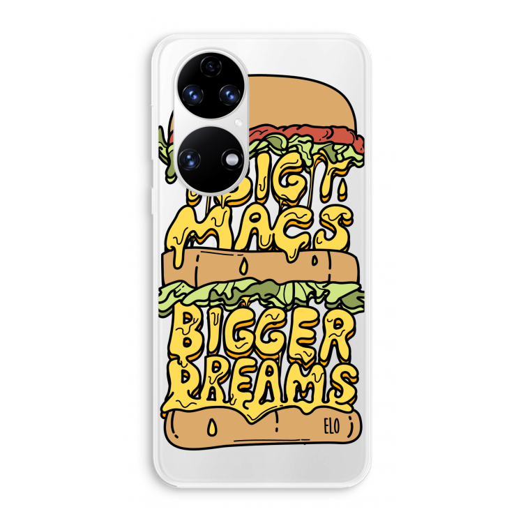 Big Macs Bigger Dreams: Huawei P50 Transparant Hoesje