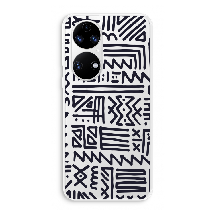 Marrakech print: Huawei P50 Transparant Hoesje