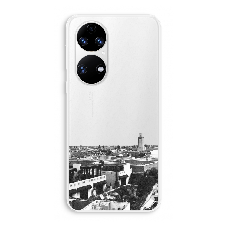 Marrakech Skyline : Huawei P50 Transparant Hoesje