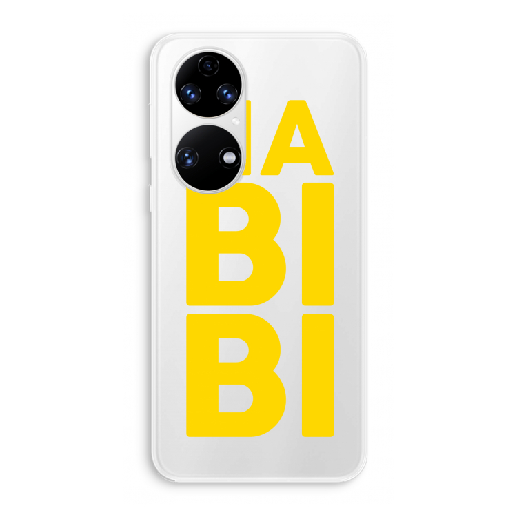 Habibi Blue: Huawei P50 Transparant Hoesje