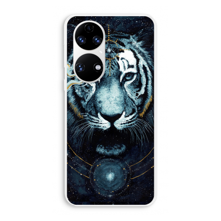 Darkness Tiger: Huawei P50 Transparant Hoesje