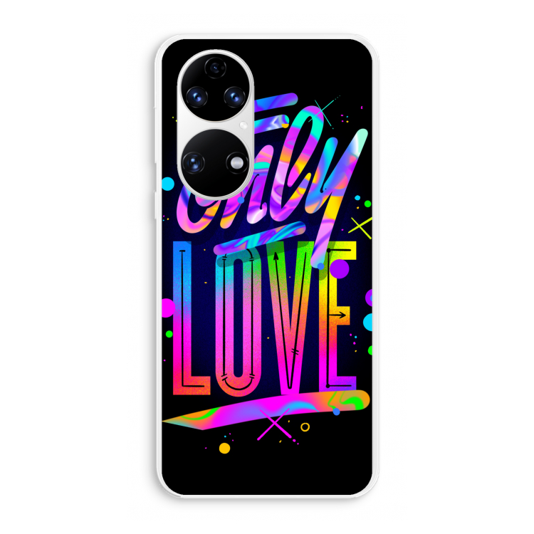 Only Love: Huawei P50 Transparant Hoesje