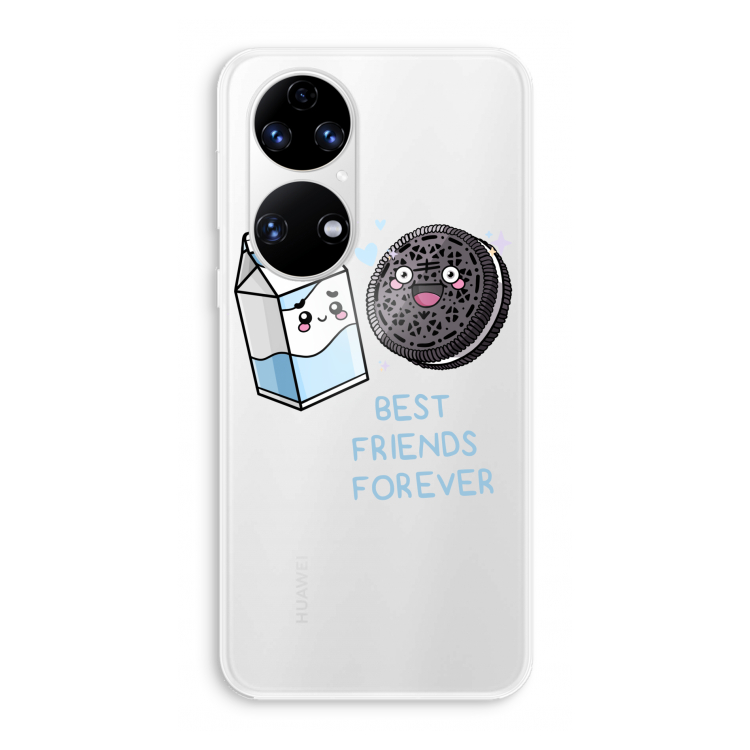 Best Friend Forever: Huawei P50 Transparant Hoesje