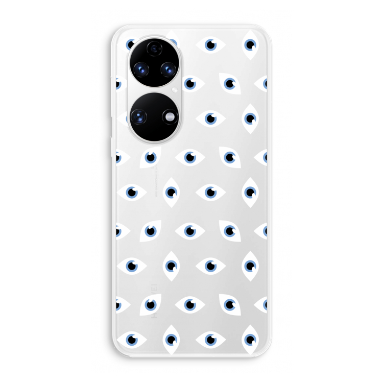 Eyes pattern: Huawei P50 Transparant Hoesje