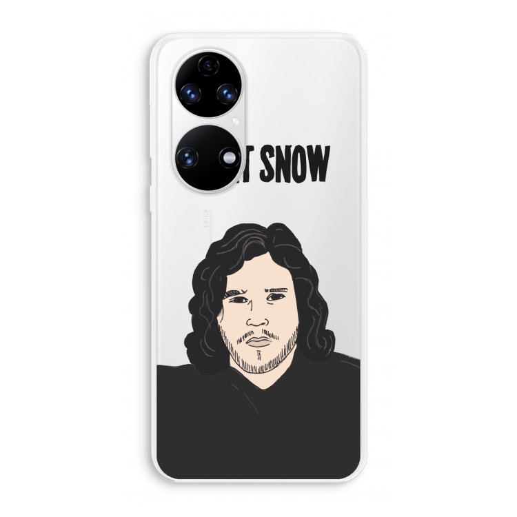 Let It Snow: Huawei P50 Transparant Hoesje