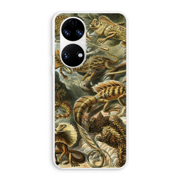 Haeckel Lacertilia: Huawei P50 Transparant Hoesje