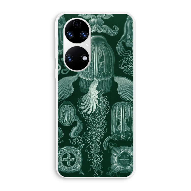 Haeckel Cubomedusae: Huawei P50 Transparant Hoesje