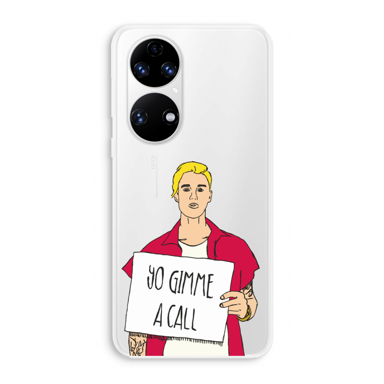 Gimme a call: Huawei P50 Transparant Hoesje