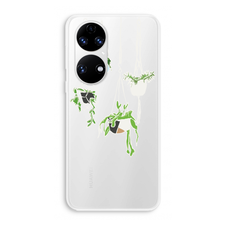 Hang In There: Huawei P50 Transparant Hoesje