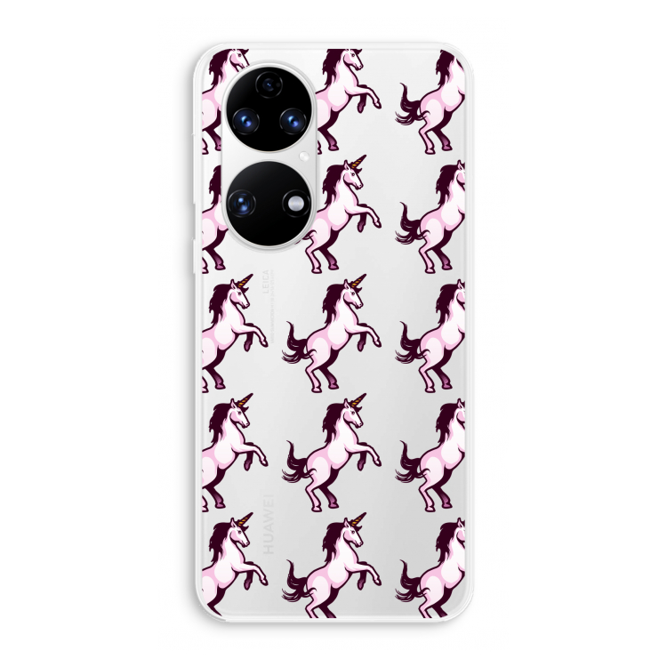 Musketon Unicorn: Huawei P50 Transparant Hoesje