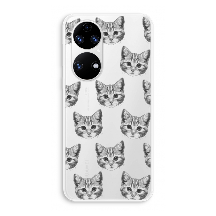 Kitten: Huawei P50 Transparant Hoesje