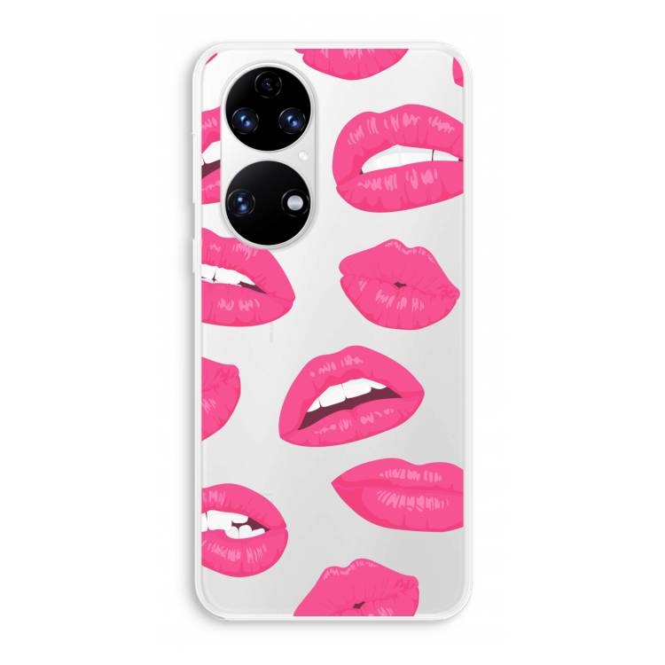 Bite my lip: Huawei P50 Transparant Hoesje