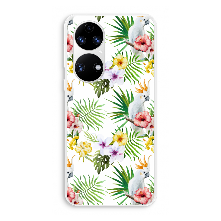 Gele kuif: Huawei P50 Transparant Hoesje