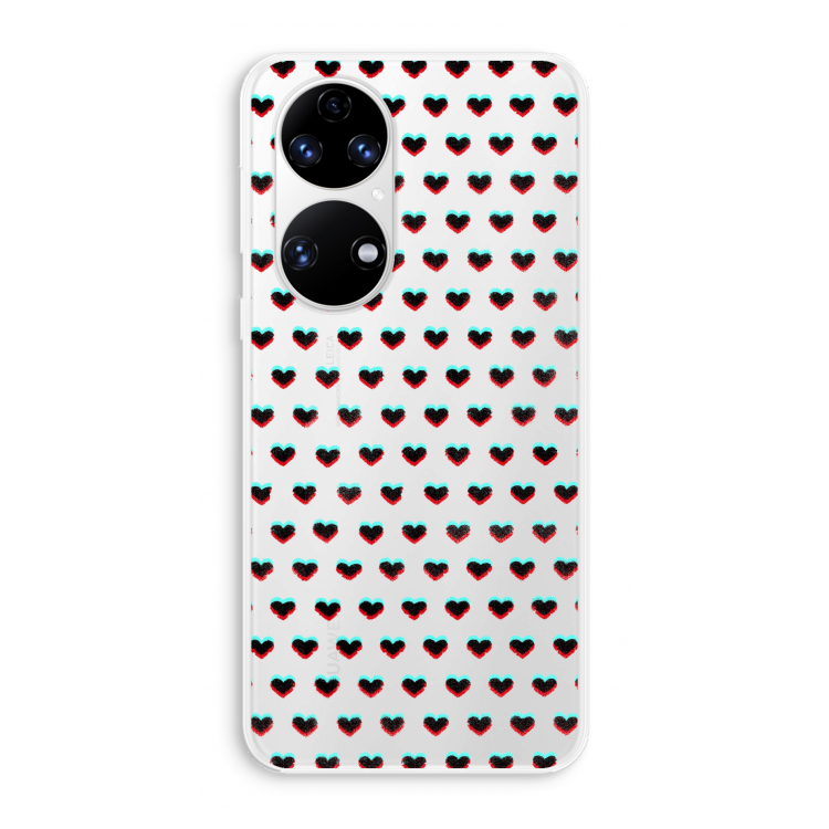 Hartjes: Huawei P50 Transparant Hoesje