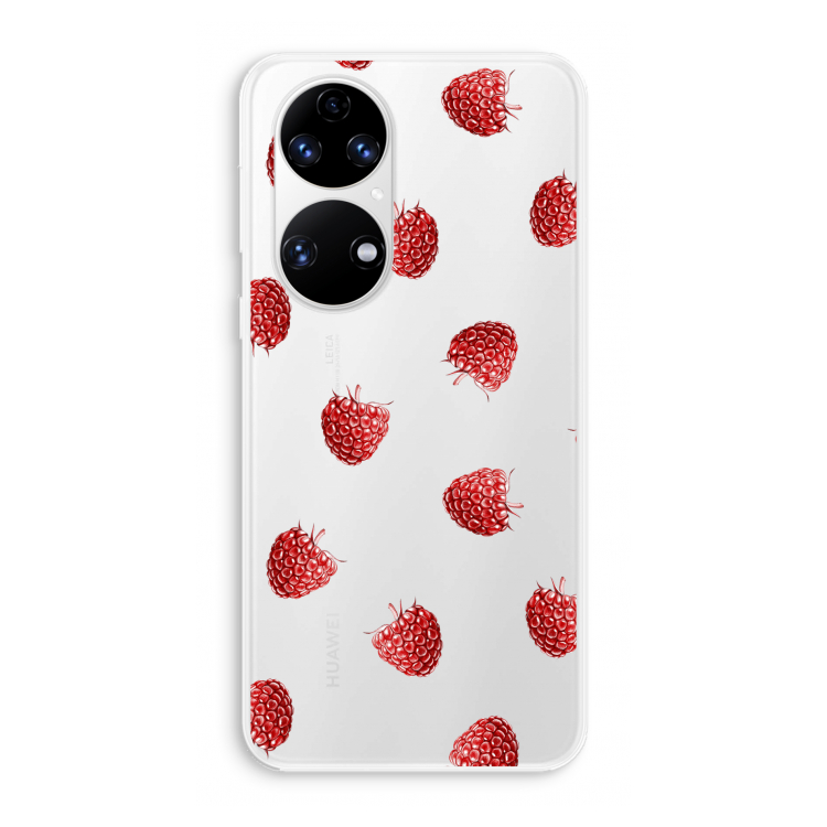Framboosjes: Huawei P50 Transparant Hoesje