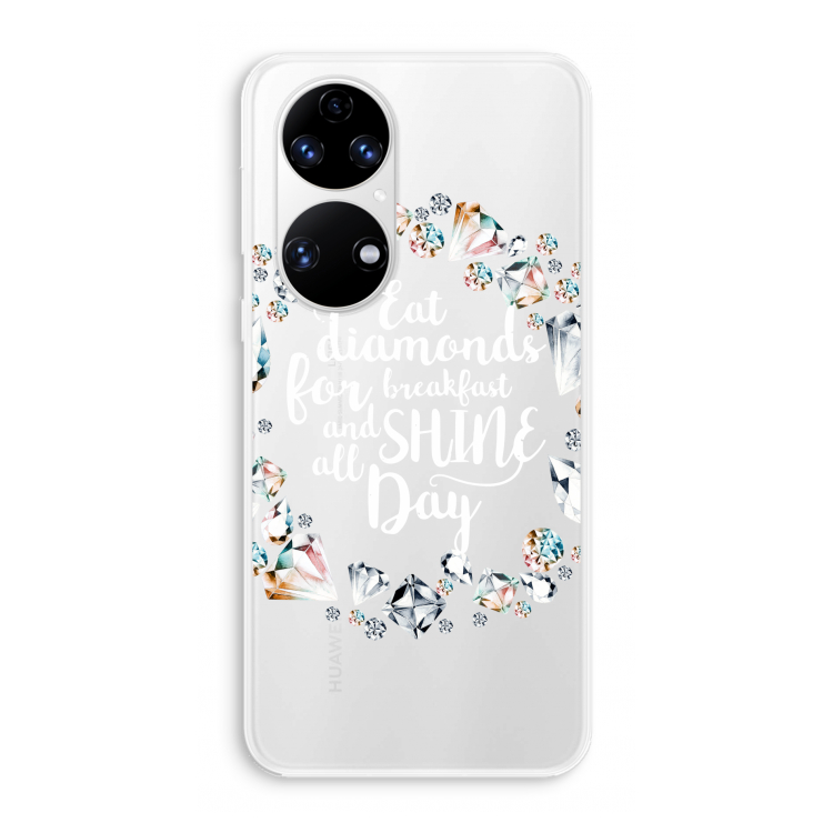 Diamonds: Huawei P50 Transparant Hoesje