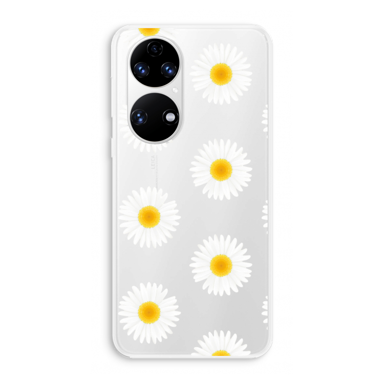 Margrietjes: Huawei P50 Transparant Hoesje