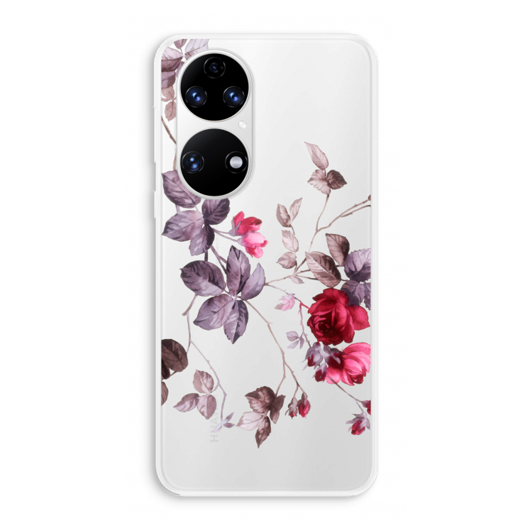 Mooie bloemen: Huawei P50 Transparant Hoesje