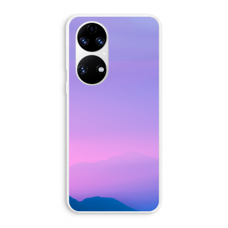 Sunset pastel: Huawei P50 Transparant Hoesje