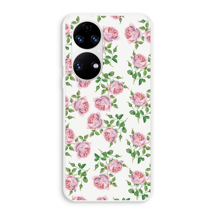 Kleine roosjes: Huawei P50 Transparant Hoesje