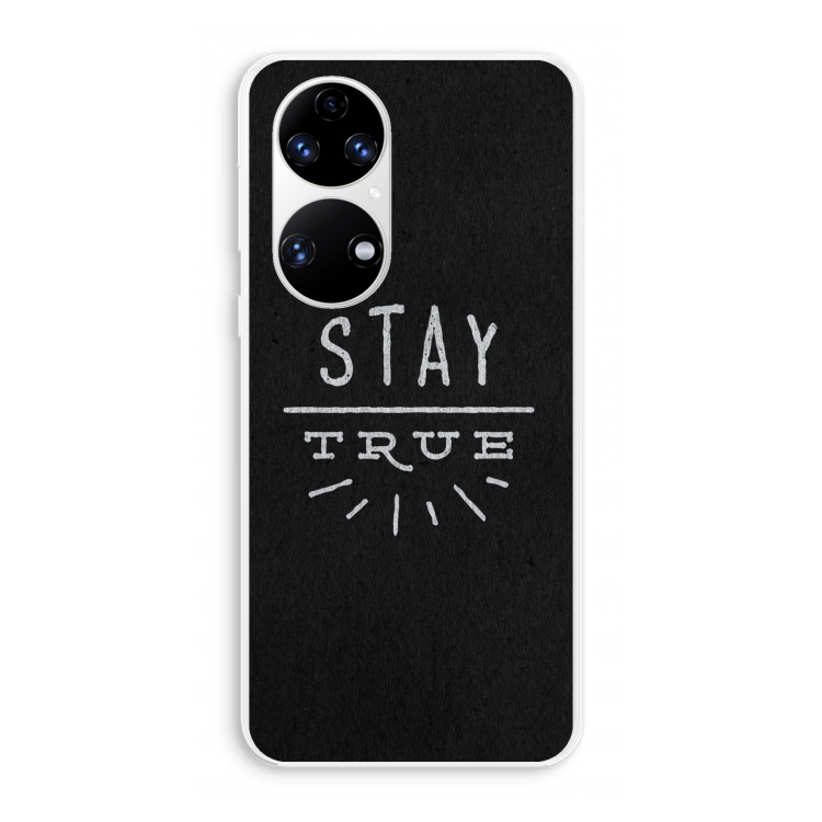 Stay true: Huawei P50 Transparant Hoesje
