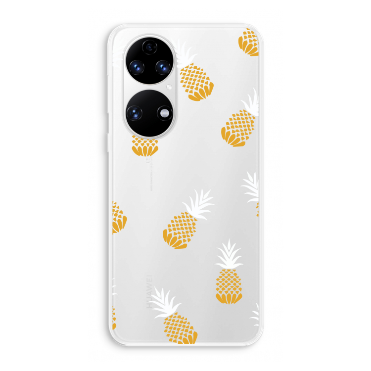 Ananasjes: Huawei P50 Transparant Hoesje