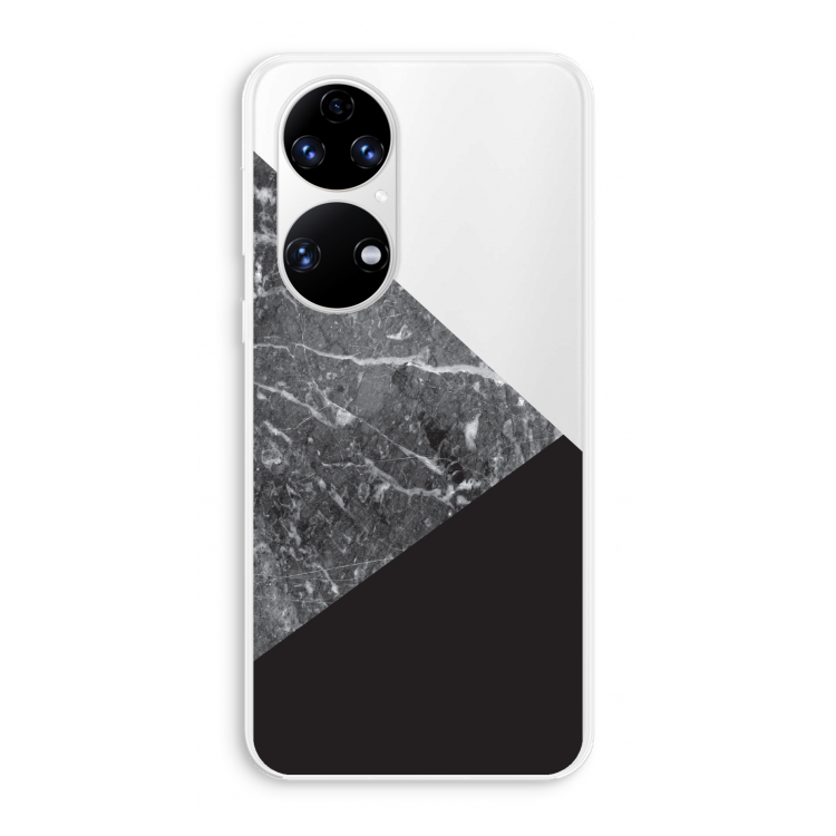 Combinatie marmer: Huawei P50 Transparant Hoesje
