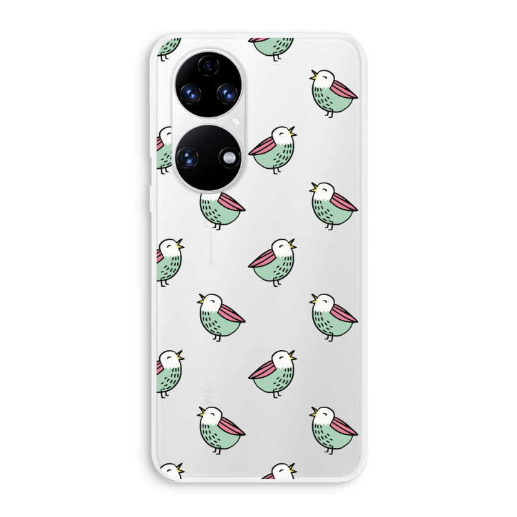 Vogeltjes: Huawei P50 Transparant Hoesje