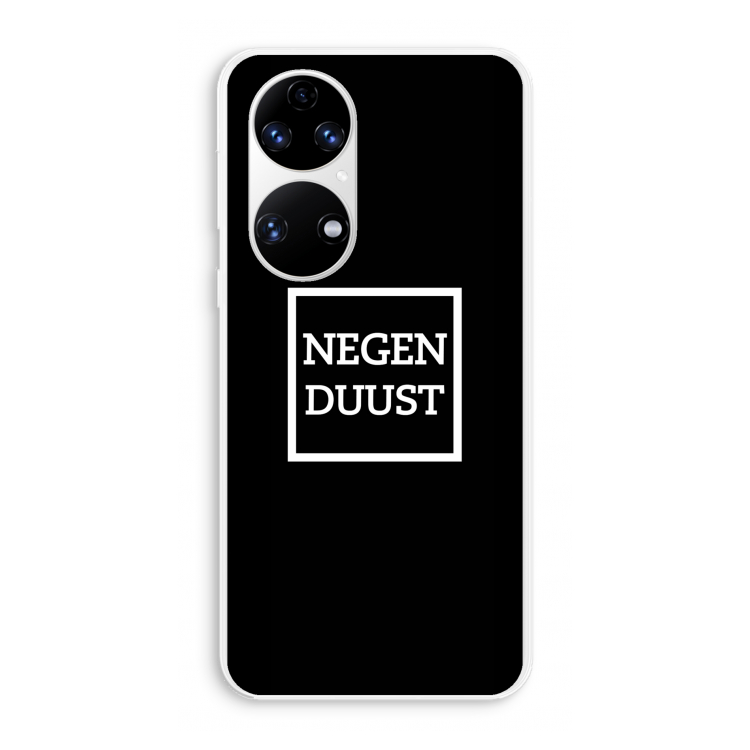 Negenduust black: Huawei P50 Transparant Hoesje