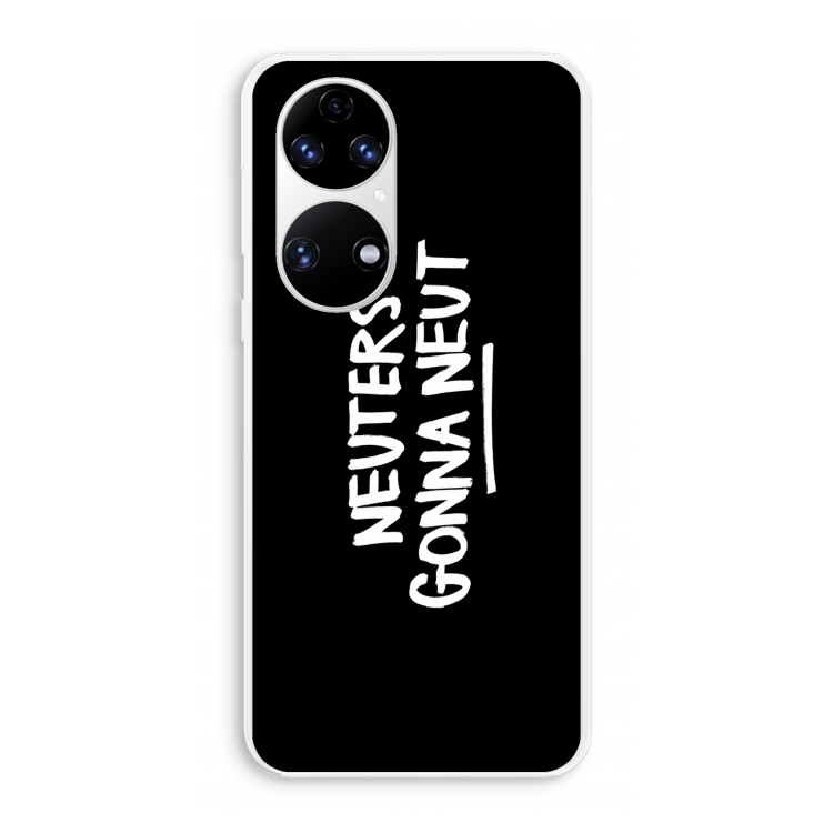 Neuters (zwart): Huawei P50 Transparant Hoesje