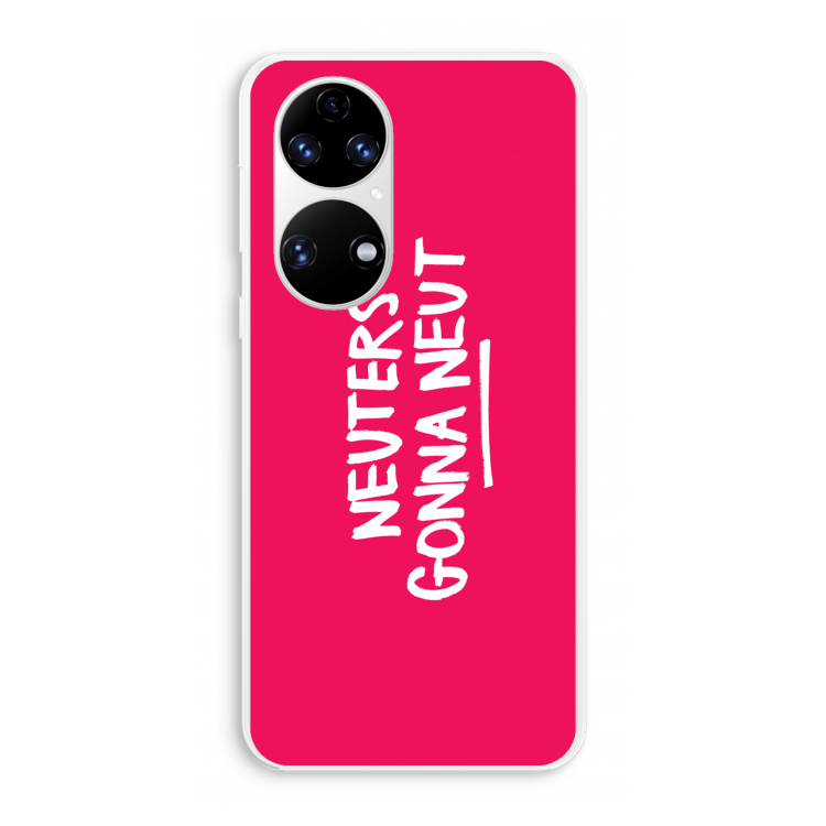 Neuters (roze): Huawei P50 Transparant Hoesje