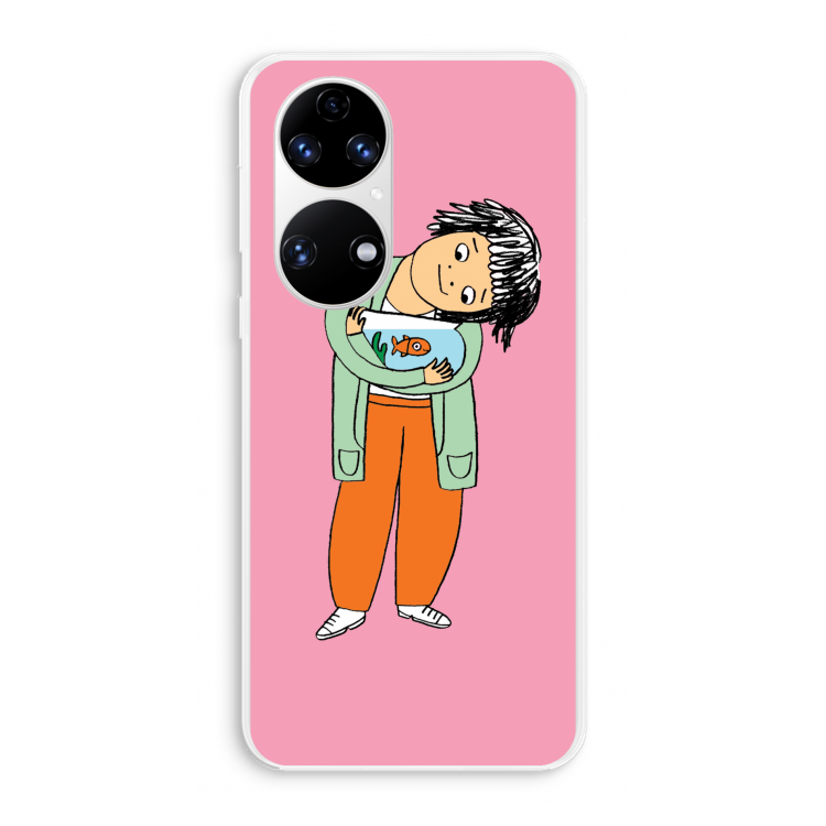 Visknuffel: Huawei P50 Transparant Hoesje