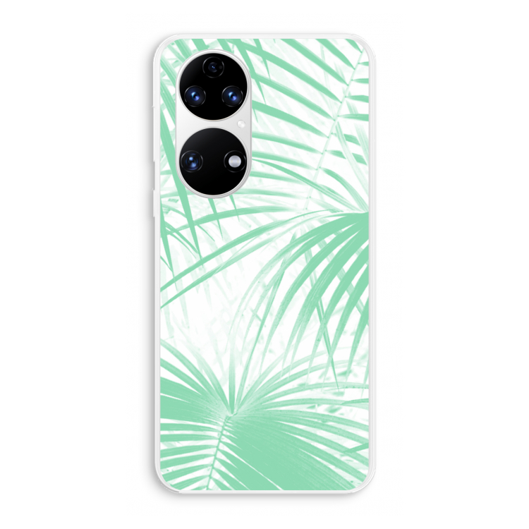 Palmbladeren: Huawei P50 Transparant Hoesje