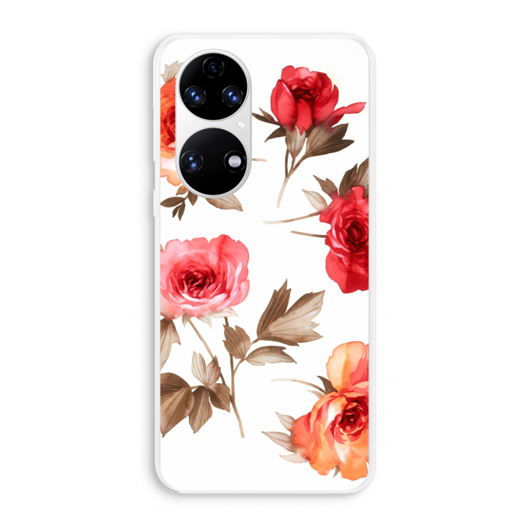 Roosjes: Huawei P50 Transparant Hoesje