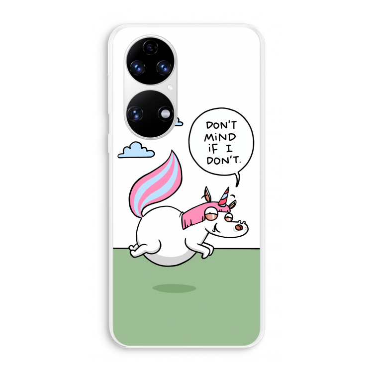 Unicorn: Huawei P50 Transparant Hoesje